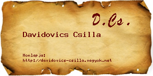Davidovics Csilla névjegykártya